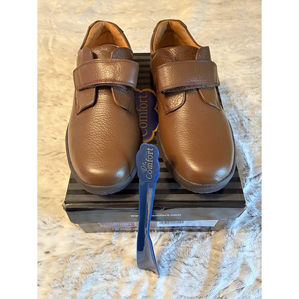 Dr Comfort Scott Men's Size 10.5 W Diabetic/Casual Shoes Brown 9020 Leather(new)